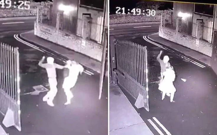 Σοκαριστικό βίντεο με άνδρα να μαχαιρώνει γυναίκα για να τη ληστέψει (βίντεο)